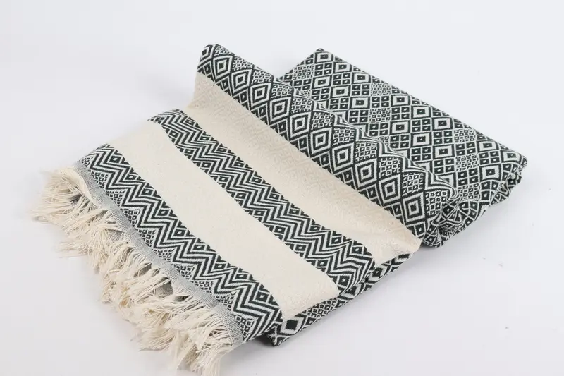 Wedding Day Gift For Bride, Beach Wedding Favor, Gift For Her, 70x40 Cotton Diamond Towel, Eco-Friendly Turkish Towel, Soft towel, Luxury towel - 6