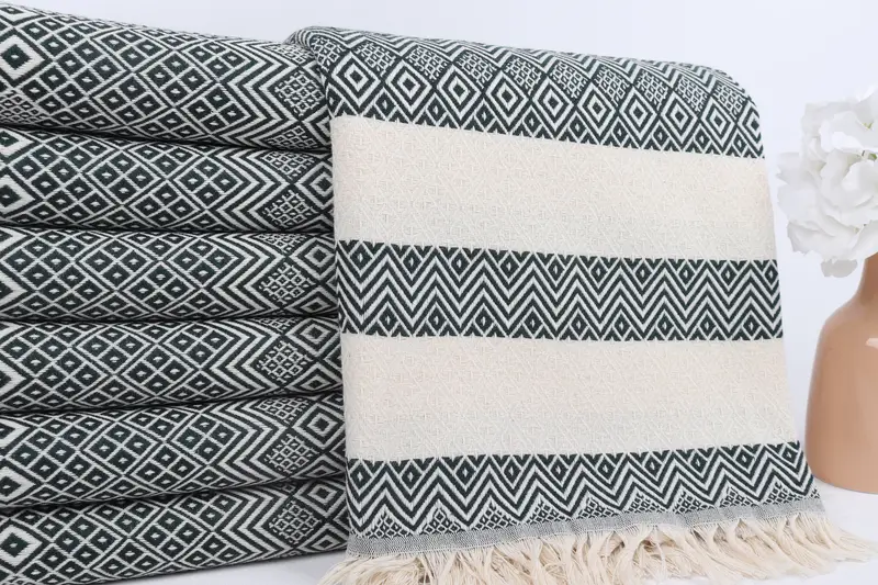 Wedding Day Gift For Bride, Beach Wedding Favor, Gift For Her, 70x40 Cotton Diamond Towel, Eco-Friendly Turkish Towel, Soft towel, Luxury towel - 2