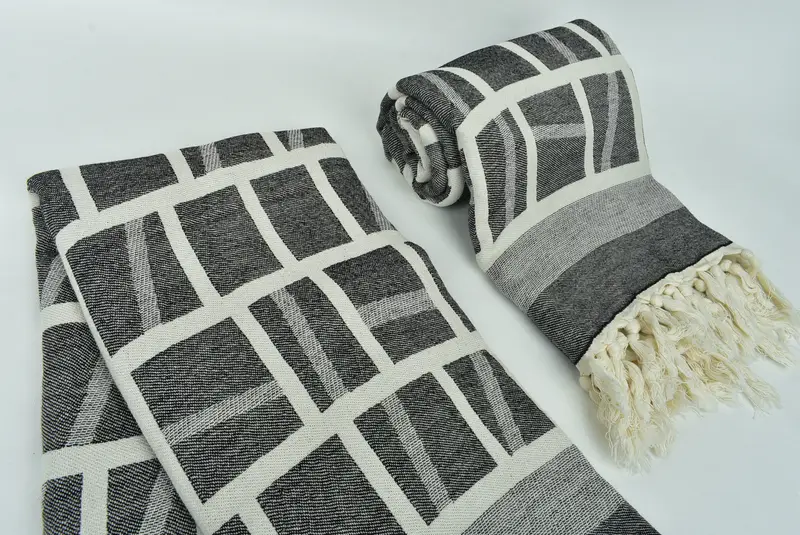 Monogram Beach Towel, Spa Gift Towel, Gift Boxes Towel, Eco-Friendly Turkish Towel, 70x34 Cotton Patterned Towel, Large Turkish Towel, Luxury towel - 8