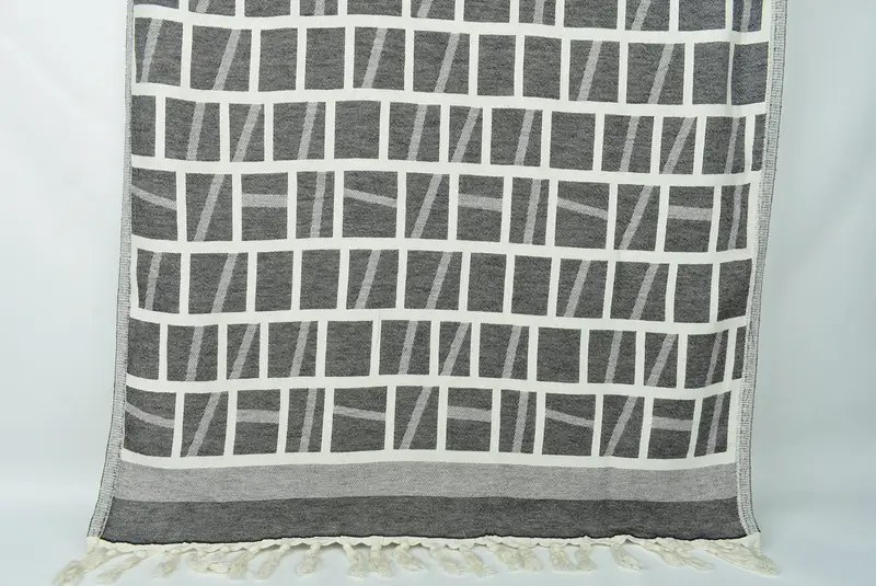 Monogram Beach Towel, Spa Gift Towel, Gift Boxes Towel, Eco-Friendly Turkish Towel, 70x34 Cotton Patterned Towel, Large Turkish Towel, Luxury towel - 1