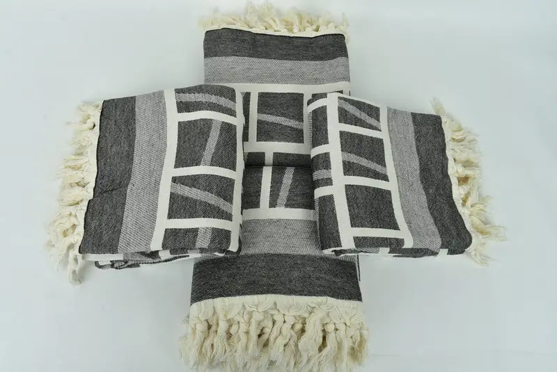 Monogram Beach Towel, Spa Gift Towel, Gift Boxes Towel, Eco-Friendly Turkish Towel, 70x34 Cotton Patterned Towel, Large Turkish Towel, Luxury towel - 7