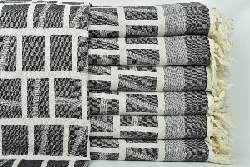 Monogram Beach Towel, Spa Gift Towel, Gift Boxes Towel, Eco-Friendly Turkish Towel, 70x34 Cotton Patterned Towel, Large Turkish Towel, Luxury towel - 2