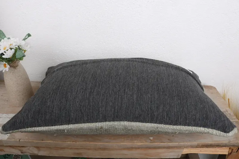 12x20 Gray Pillow Sham, Antique Pillows, Pillow Cover, Kilim Pillow Cover, Vintage Kilim Throw Pillow, Vintage Kilim Pillow Pillow - 7