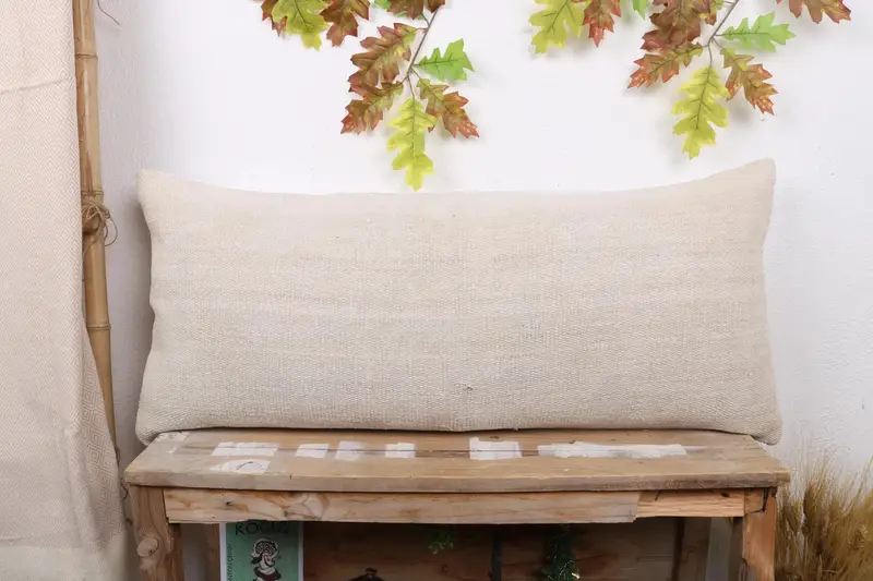 Handgefertigtes 16x36 Southwestern Wurfkissen, besticktes Vintage Kissen