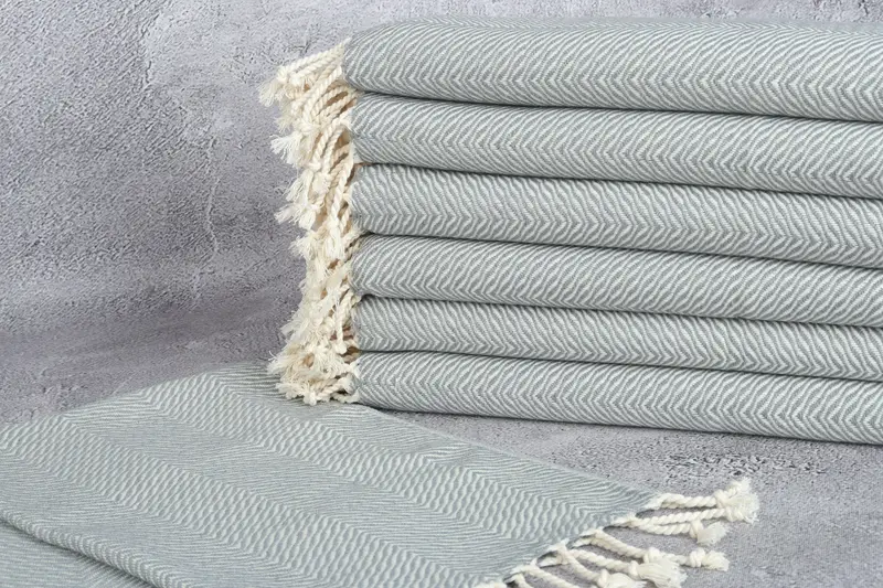 Personalized Gifts, Customized Towels, Wedding Favors, 40x20 Cotton Chevron Towel, Travel Towel, Turkish Towel Hand Towel, Wedding Hand Made Gift - 2
