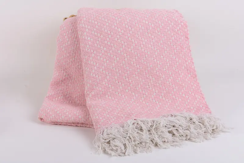 Personalized Gifts, Boho Throw Blankets, Family Gift Basket, Custom Wedding Gifts, Shower Curtain, 76x68 Cotton Herringbone Towel, Spa Gift - 5
