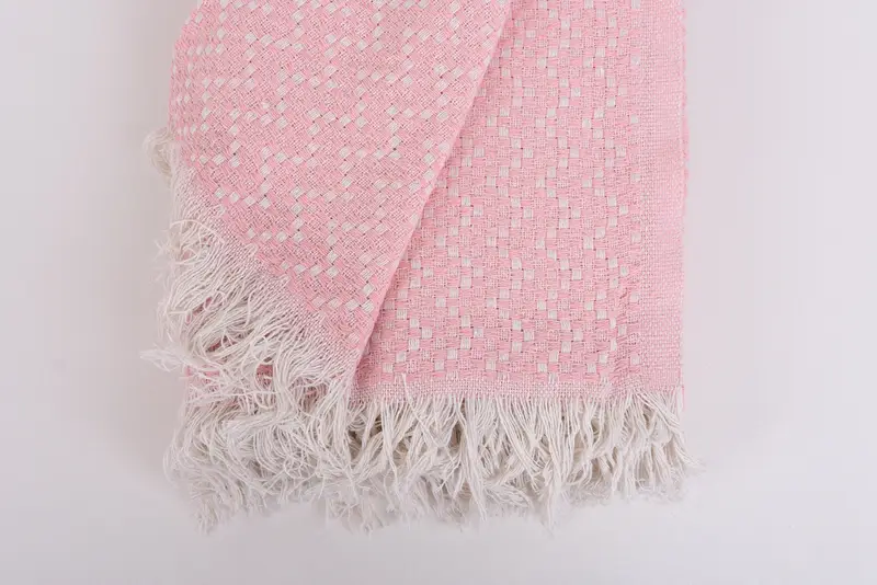 Personalized Gifts, Boho Throw Blankets, Family Gift Basket, Custom Wedding Gifts, Shower Curtain, 76x68 Cotton Herringbone Towel, Spa Gift - 8