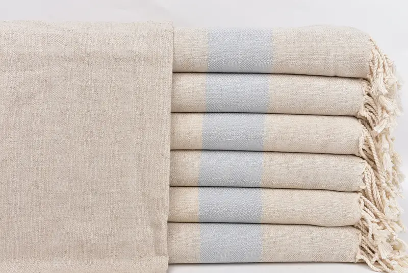 Peshtemal Towel, Monogram Beach Towel, Turkish towel, Bachelor Gift, Embroidered Turkish Towel, Personalized Wedding Gift, 70x36 Linen Striped Towel - 1