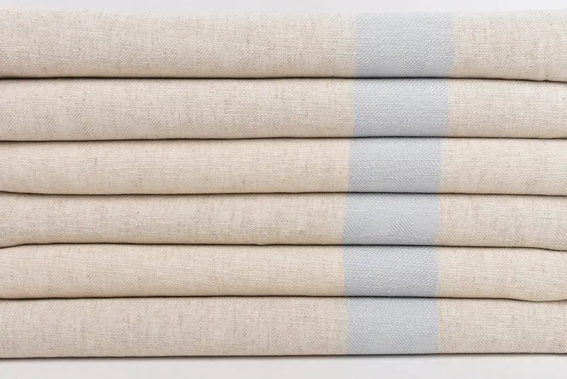 Peshtemal Towel, Monogram Beach Towel, Turkish towel, Bachelor Gift, Embroidered Turkish Towel, Personalized Wedding Gift, 70x36 Linen Striped Towel - 2