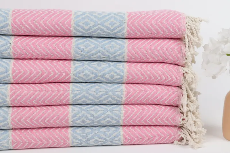 Merry Christmas Gifts, Holiday Towel, Bachelorette Party Gifts, 70x40 Cotton Chevron Towel, Wedding Gifts Towel, Turkish Towel Set, Handmade Gift - 3