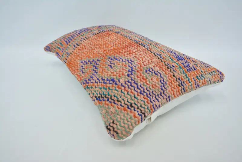 Handmade Kilim Cushion, Kilim Pillow, 12x20 Red Pillow Case, Pillow Case, Interior Designer Pillow, Personalized Gift Pillow Pillow - 6