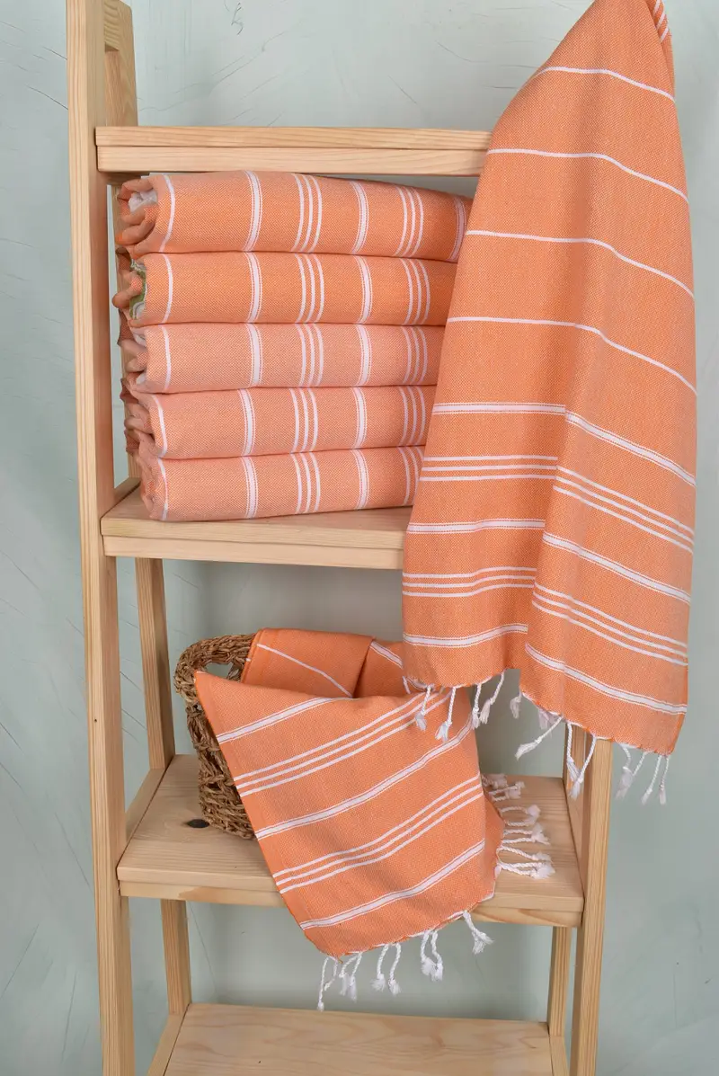 Kitchen Towel, Gift For Coworker, Wedding Favors, Bachelorette Party Decorations, Organic Towel, 40x24 Cotton Striped Towel, Personalized Gifts - 3