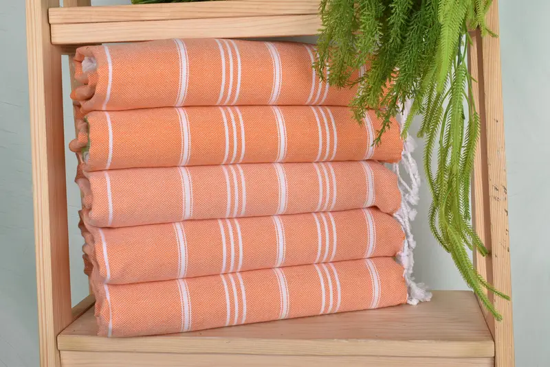 Kitchen Towel, Gift For Coworker, Wedding Favors, Bachelorette Party Decorations, Organic Towel, 40x24 Cotton Striped Towel, Personalized Gifts - 1