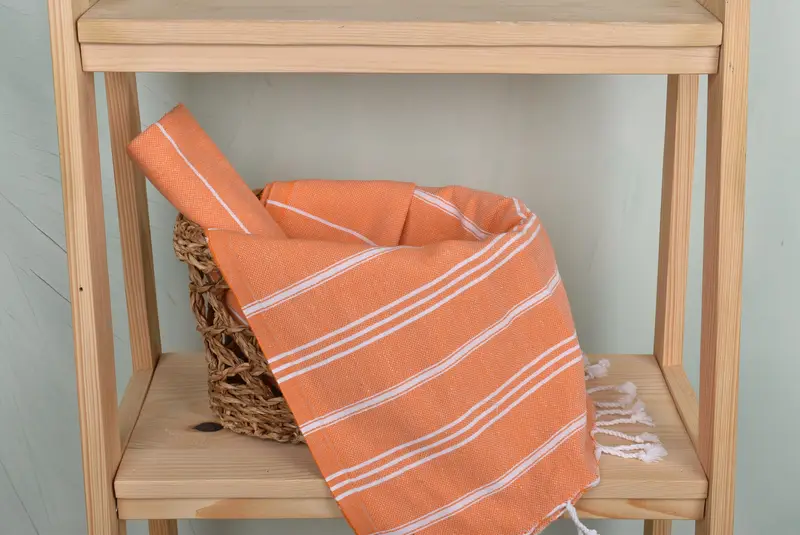 Kitchen Towel, Gift For Coworker, Wedding Favors, Bachelorette Party Decorations, Organic Towel, 40x24 Cotton Striped Towel, Personalized Gifts - 4