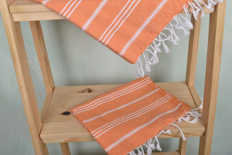 Kitchen Towel, Gift For Coworker, Wedding Favors, Bachelorette Party Decorations, Organic Towel, 40x24 Cotton Striped Towel, Personalized Gifts - 5