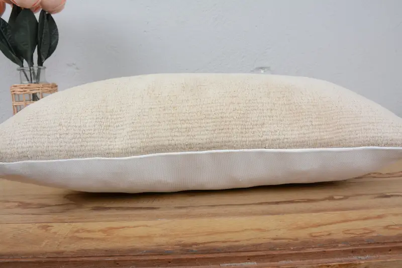 Pillow for Sofa, Cushion Cover, Antique Pillows, 12x20 White Pillow Case, Toss Cushion, Turkish Kilim Pillow, Square Throw Cushion Cover - 5