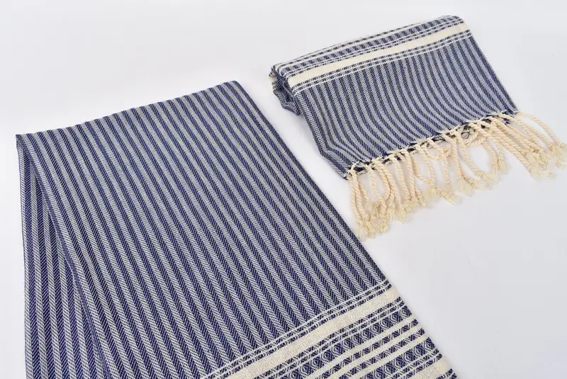 Spa Towel, Personalized Gift For Her, Monogrammed Hand Towel, Summer Gift, Wedding Gift, Turkish Towel Hand Towel, 40x18 Cotton Striped Towel - 7