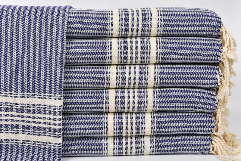 Spa Towel, Personalized Gift For Her, Monogrammed Hand Towel, Summer Gift, Wedding Gift, Turkish Towel Hand Towel, 40x18 Cotton Striped Towel - 1