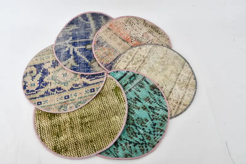 Mantel individual Art Déco bohemio verde y bronce, elegante mantel individual Pin-up y Rockabilly