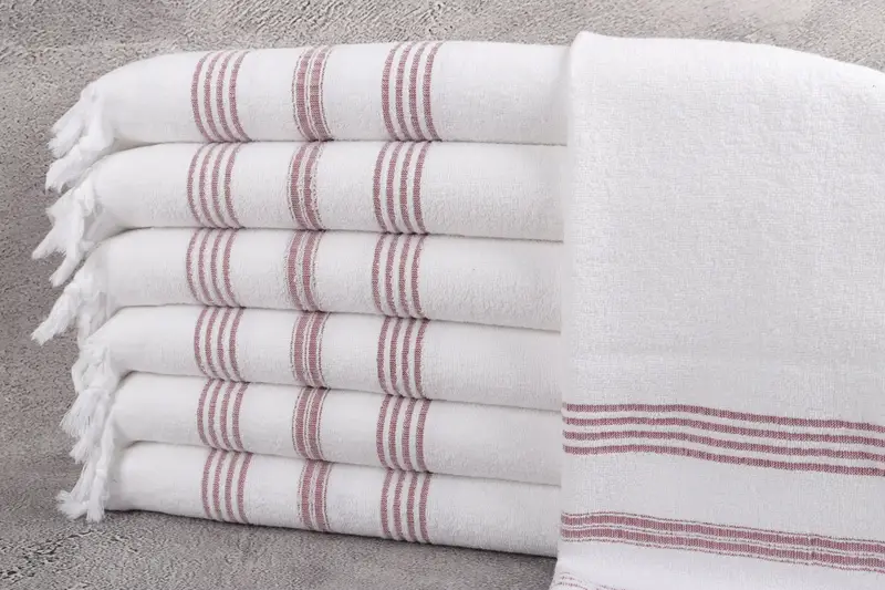 Monogrammed Turkish Towel, Gift For Him, Personalized Gift, 40x18 Cotton Striped Terry Towel, Monogram Dish Towel, Wedding Favors, Bathroom Towels - 1