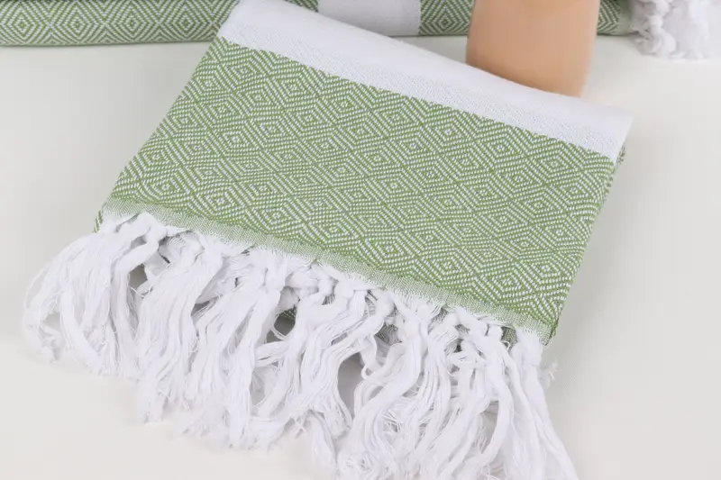 70x40 Cotton Diamond Towel, Handmade Gift, Gift For Mom, Cotton towel, Quick-dry peshtemal, Eco-friendly Turkish peshtemal towel, Turkish Towel Bulk - 5