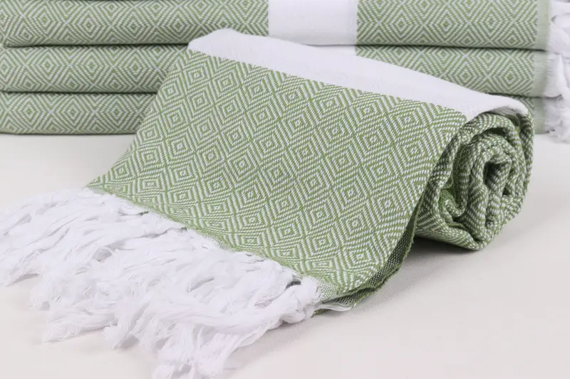 70x40 Cotton Diamond Towel, Handmade Gift, Gift For Mom, Cotton towel, Quick-dry peshtemal, Eco-friendly Turkish peshtemal towel, Turkish Towel Bulk - 4