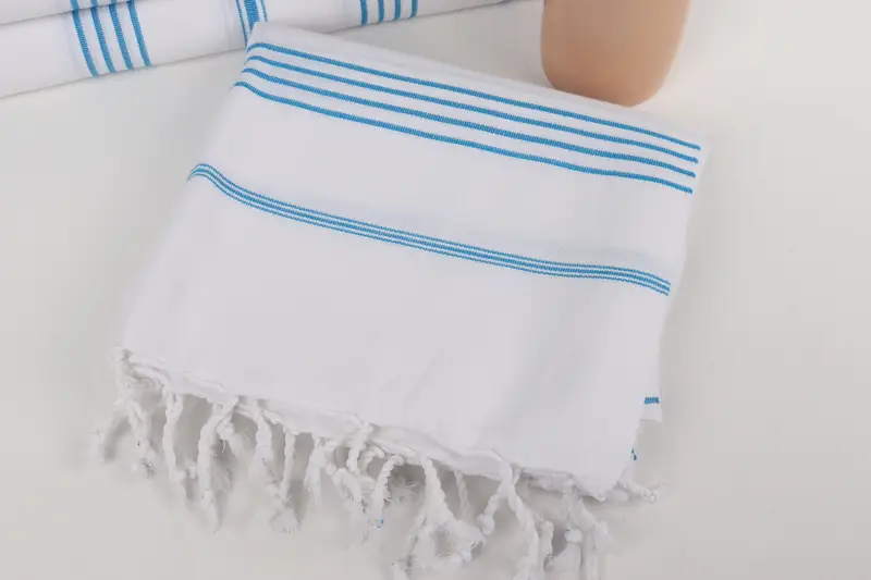 Personalized Beach Towel, Housewarming Gift, Yoga Towel, Summer Towel, 70x40 Cotton Striped Towel, Bachelorette Party Favors, Personalised Gift - 5