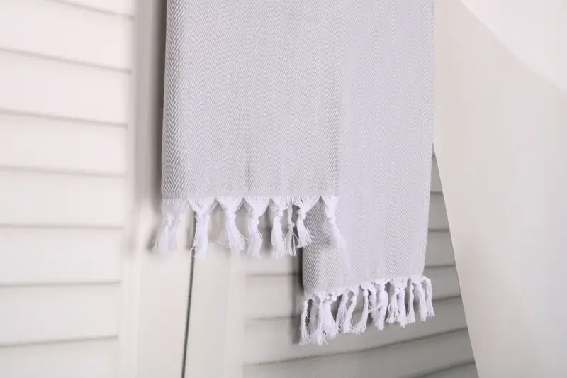Monogrammed Hand Towel, Personalized Gifts, Turkish Hand Towel, Bridesmaid Proposal Gift, 36x18 Cotton Herringbone Towel, Wedding Anniversary Gift - 8