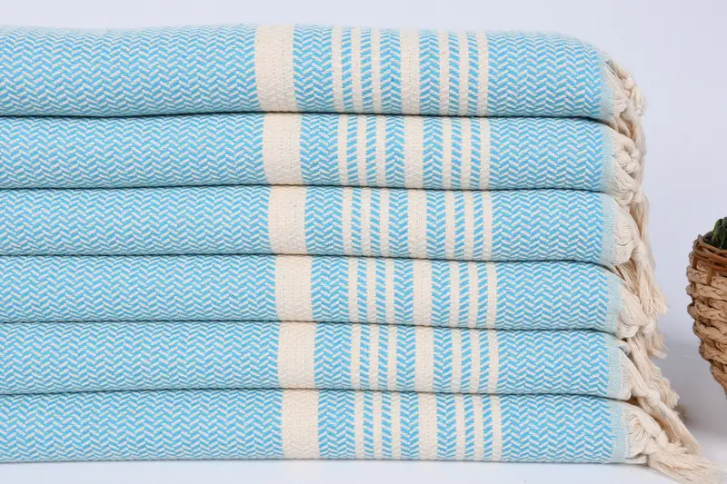 Onun için hediye, 40x18 pamuklu çizgili havlu, monogram mutfak havlu, onun için kişiselleştirilmiş hediye, el yapımı hediye, küçük banyo havlu, monogram el havlu - 2