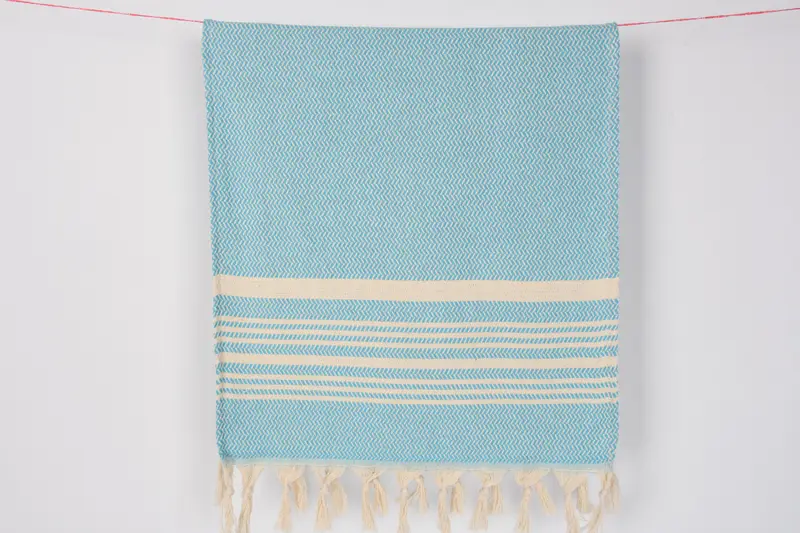 Onun için hediye, 40x18 pamuklu çizgili havlu, monogram mutfak havlu, onun için kişiselleştirilmiş hediye, el yapımı hediye, küçük banyo havlu, monogram el havlu - 8