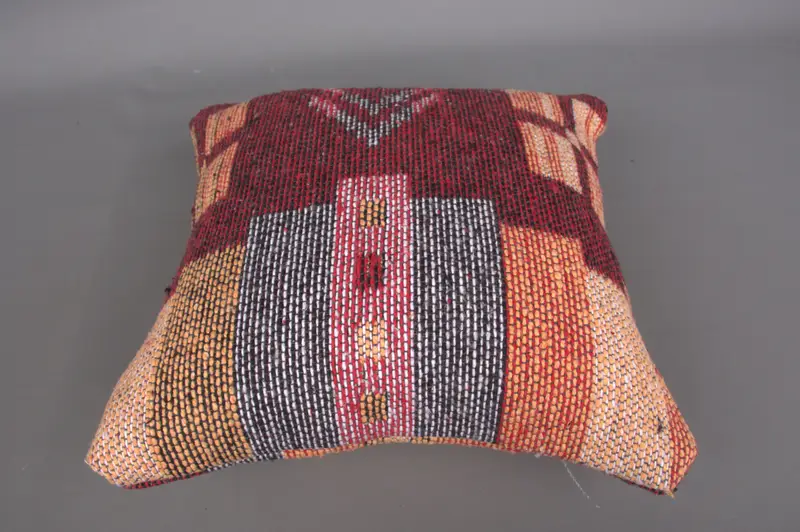 Pillow for Sofa, Bolster Cushion, 12x12 Beige Cushion Case, Boho Pillow Sham Cover, Pillow Cover, Bench Cushion, Colorful Pillow, Home Decor Pillow - 7
