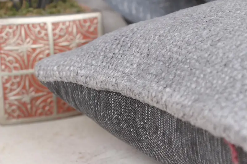 Handmade Kilim Cushion, Pillow for Couch, Pillow Sham, Antique Pillows, 12x12 Gray Cushion Case, Sustainable Pillow Sham - 7