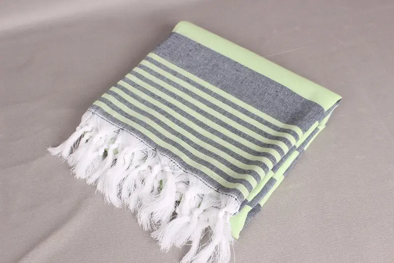 Spa Towel, Sand-resistant towel, Turkish Towel Beach, 68x36 Cotton Striped Towel, Quick-Dry Beach Towel, Embroidery Towels, Handwoven Turkish Towel - 6