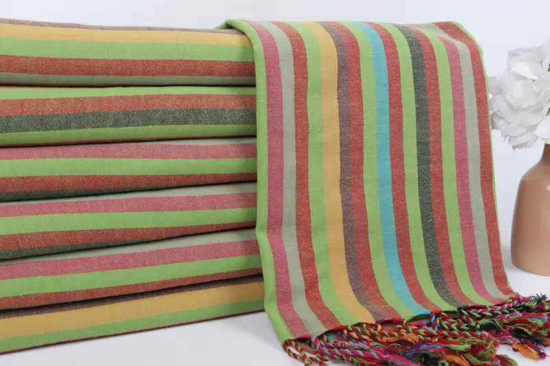 Valentines Day Gift Idea, Quick-dry peshtemal, 70x36 Cotton Striped Towel, Bridesmaid Gift, Luxury towel, Organic cotton peshtemal for spa and beach - 3