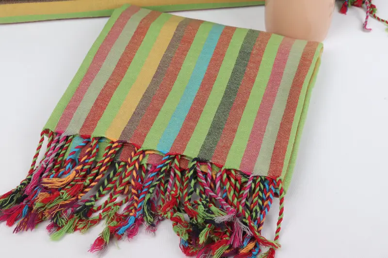 Valentines Day Gift Idea, Quick-dry peshtemal, 70x36 Cotton Striped Towel, Bridesmaid Gift, Luxury towel, Organic cotton peshtemal for spa and beach - 6