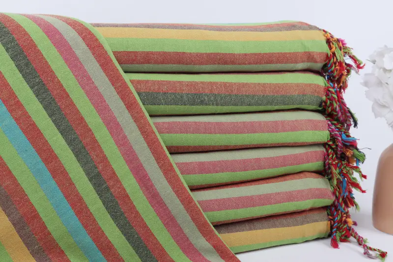 Valentines Day Gift Idea, Quick-dry peshtemal, 70x36 Cotton Striped Towel, Bridesmaid Gift, Luxury towel, Organic cotton peshtemal for spa and beach - 2