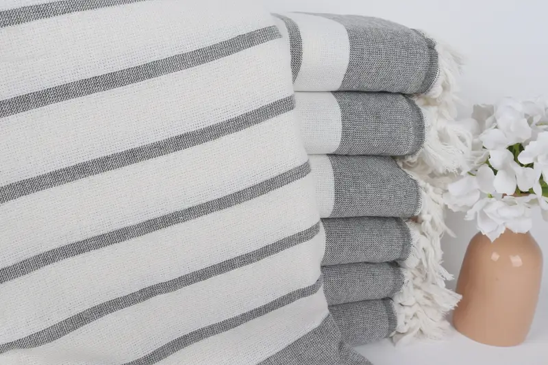 Bachelorette Party Gifts, Beach Towel Gift, 68x39 Cotton Striped Towel, Miami Bachelorette Party Favors, Wedding Gift For Bride, Bath towel - 1