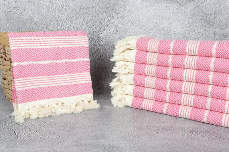 Peshtemal Towel, 70x38 Cotton Diamond Towel, Large Turkish Towel, Personalized Gifts, Halloween Bachelorette Party Favors, Bachelorette Favor - 3