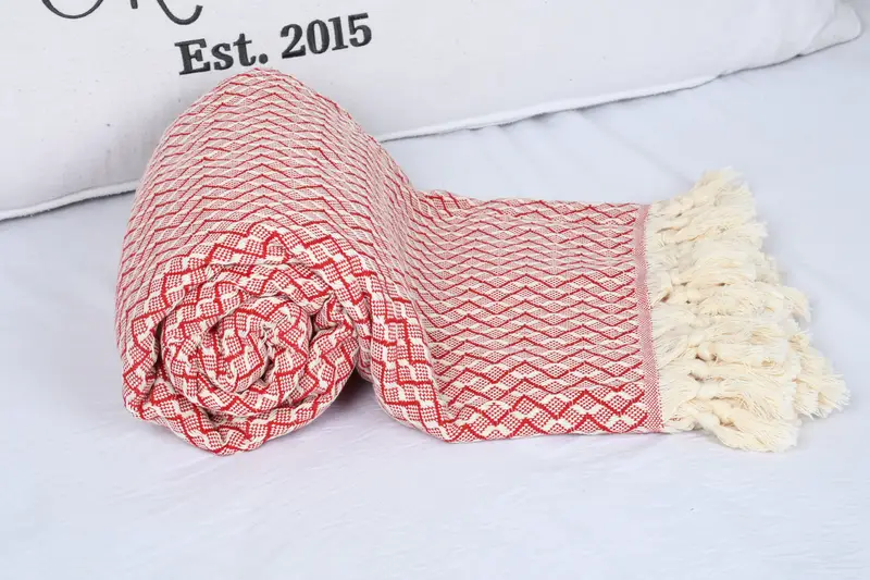 96x92 Cotton Herringbone Towel, Monogram Blanket, Christmas Gift Tags, Custom Wedding Gifts, Turkish Blanket Queen, Shower Curtain, Throw Blanket - 4