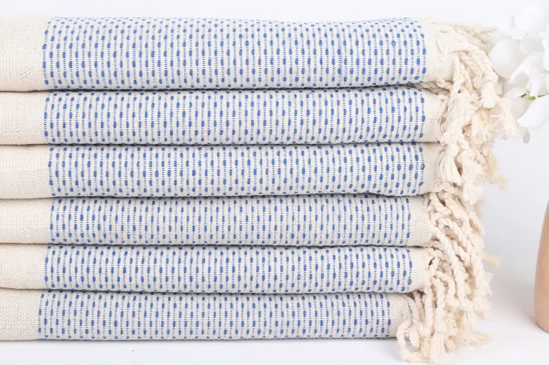 Memorial Gift, 70x40 Cotton Polka Dot Towel, Handmade Gift, Bachelorette Party Gift, Beach Towel Gift, Girls Weekend Favors, Bridesmaid Towel - 3