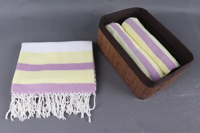 Soft and absorbent Turkish towel, 70x40 Cotton Striped Towel, Fouta towel, Lightweight Turkish towel, Christmas Favors, Turkish Towel Beach - 5