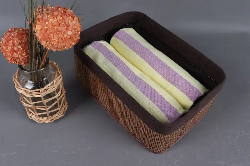 Soft and absorbent Turkish towel, 70x40 Cotton Striped Towel, Fouta towel, Lightweight Turkish towel, Christmas Favors, Turkish Towel Beach - 4