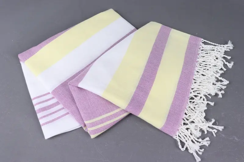 Soft and absorbent Turkish towel, 70x40 Cotton Striped Towel, Fouta towel, Lightweight Turkish towel, Christmas Favors, Turkish Towel Beach - 7