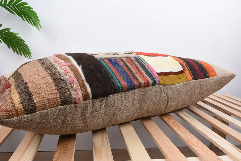 16x36 Brown Pillow, Ethnic Pillow Cover Pillow, Antique Pillows, Bed Cushion, Aztec Pillow Cover, Pillow for Couch, Vintage Pillow, Pillow Case - 6