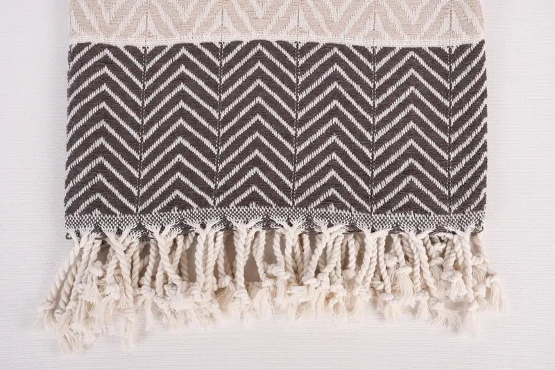 Gift For The Home Decor, Sand-free towel, 70x40 Cotton Chevron Towel, Lightweight Turkish towel, Bridal Party Gifts, Embroidery Towel, Custom Towel - 3