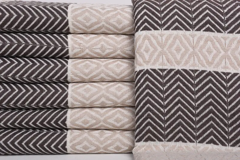 Gift For The Home Decor, Sand-free towel, 70x40 Cotton Chevron Towel, Lightweight Turkish towel, Bridal Party Gifts, Embroidery Towel, Custom Towel - 1