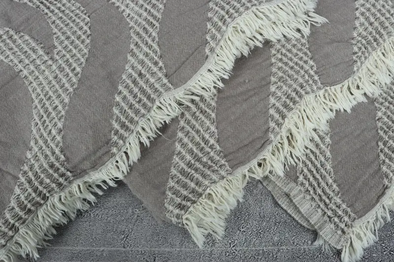 Turkish Throw Blanket, Bachelorette Party Favors, Decorative Blanket, Woven Throw Blanket, Grandma Gift, 92x70 Cotton Waffle Towel, Turkish Bedcover - 5