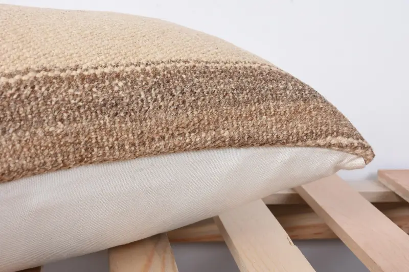 12x24 Beige Pillow Sham, Home Decor Pillow, Vintage Kilim Throw Pillow, Cushion, Interior Designer Pillow, Seat Pillow Sham - 7