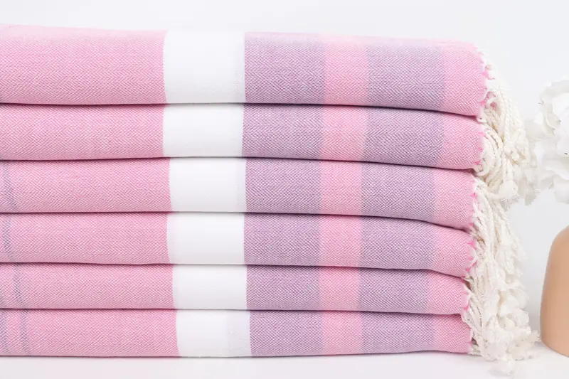 Hammam towel, Gift Boxes Towel, 70x40 Cotton Striped Towel, Bachelorette Party Gifts Bridesmaids, Turkish beach towel with fringe, Best Beach Towel - 3
