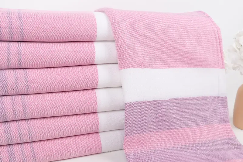 Hammam towel, Gift Boxes Towel, 70x40 Cotton Striped Towel, Bachelorette Party Gifts Bridesmaids, Turkish beach towel with fringe, Best Beach Towel - 2